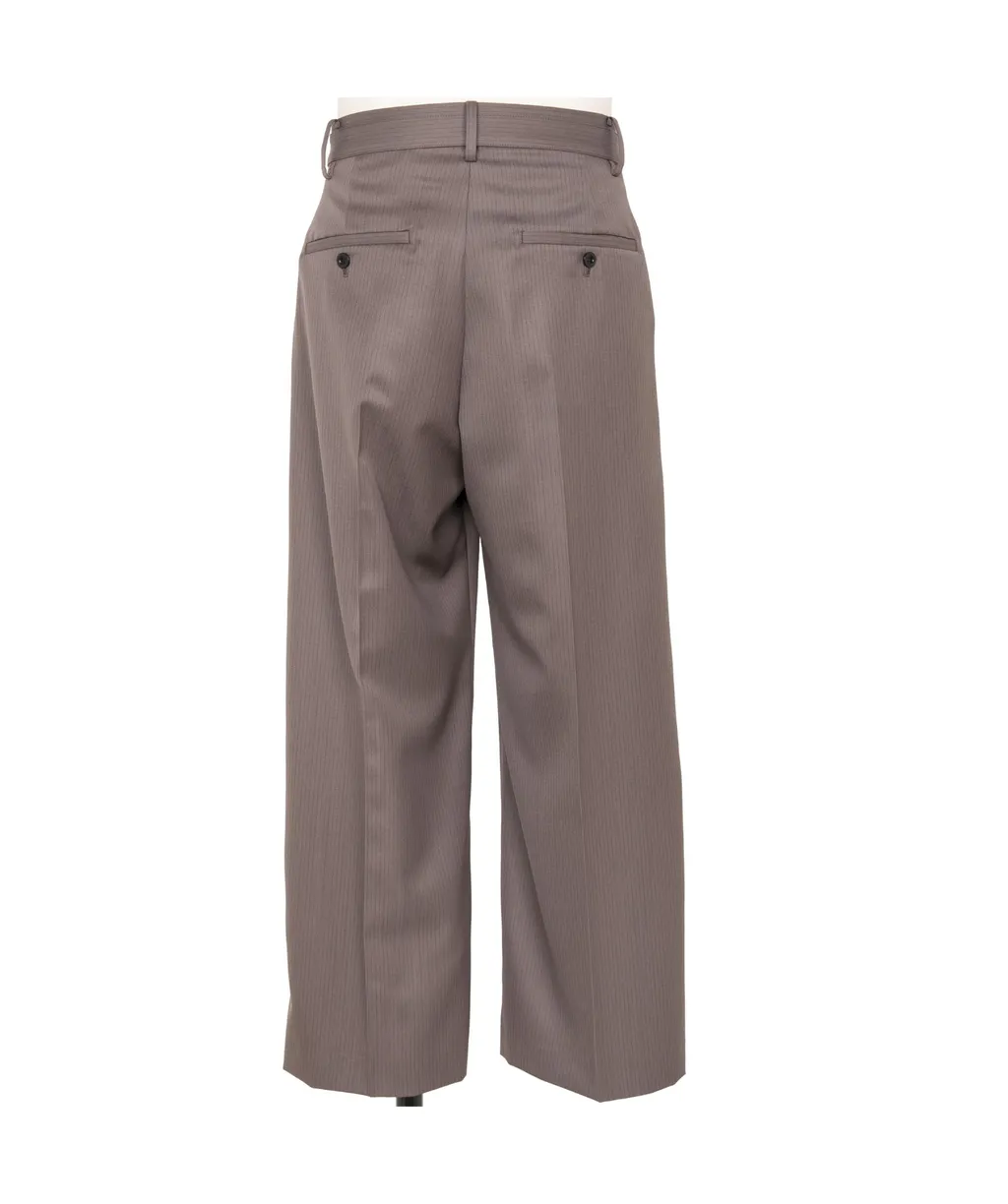 Belt Wool Loop Casual Pants