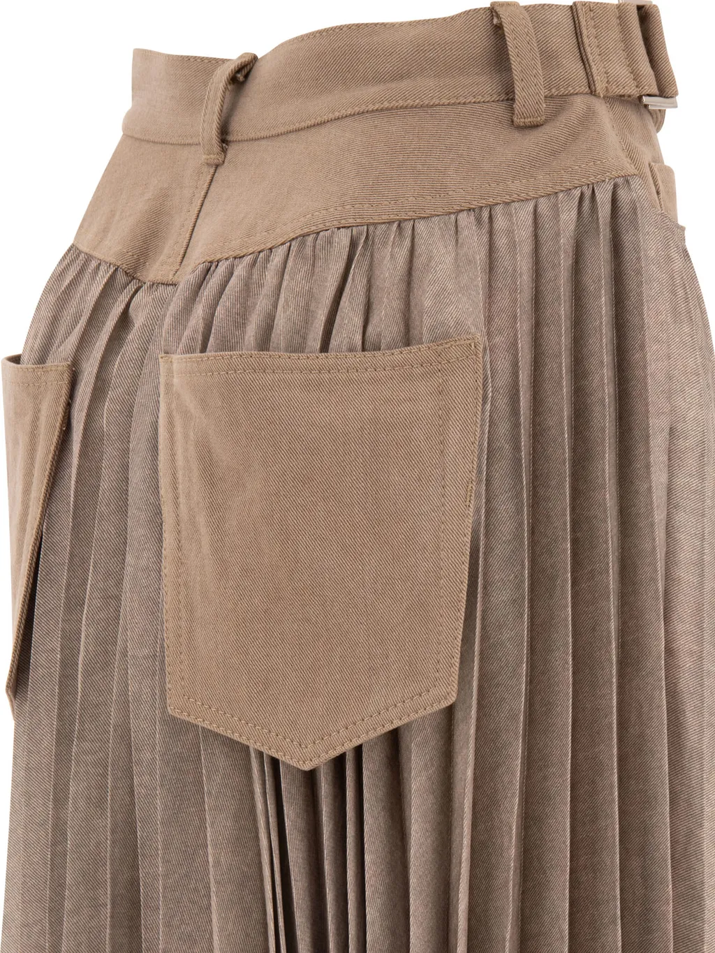 Pleated Midi Skirt