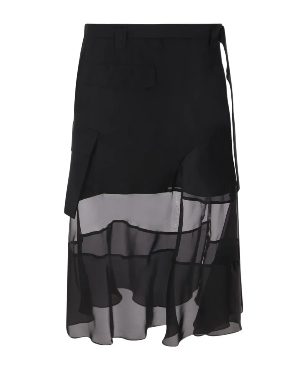 Asymmetric Midi Skirt