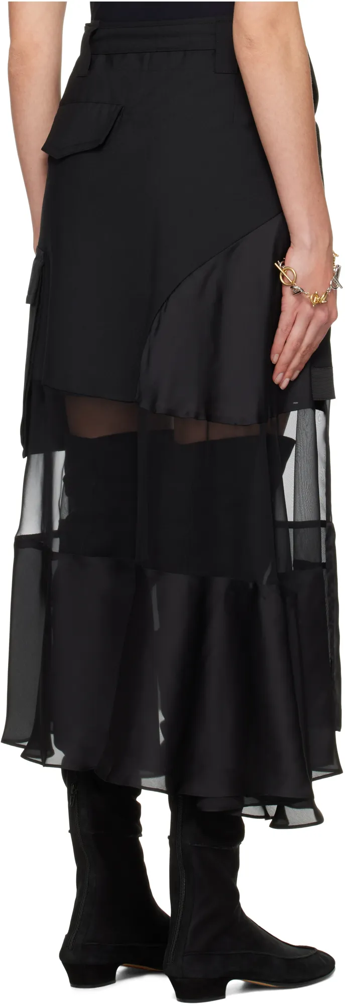 Asymmetric Midi Skirt