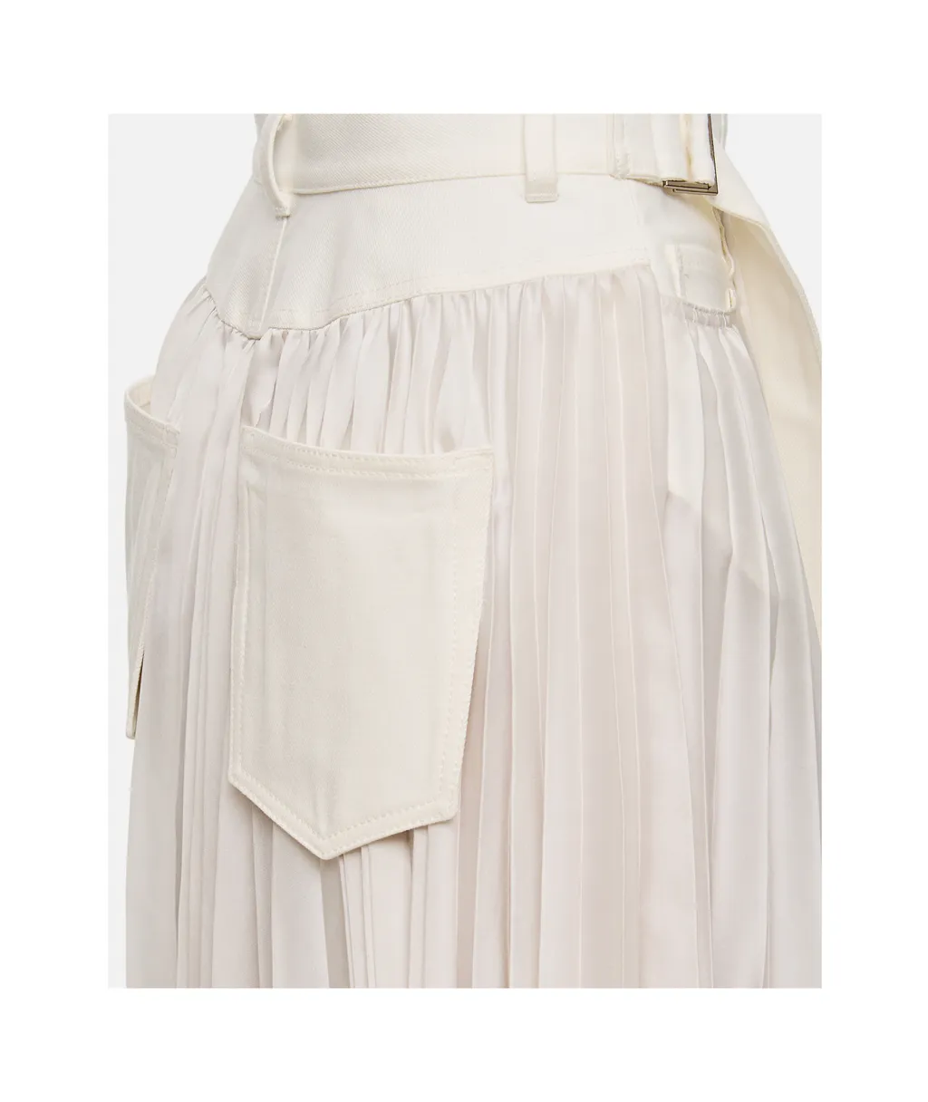 Pleated Midi Skirt