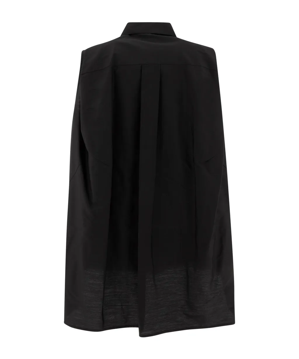Box-Pleat Detailed Sleeveless Shirt Dress