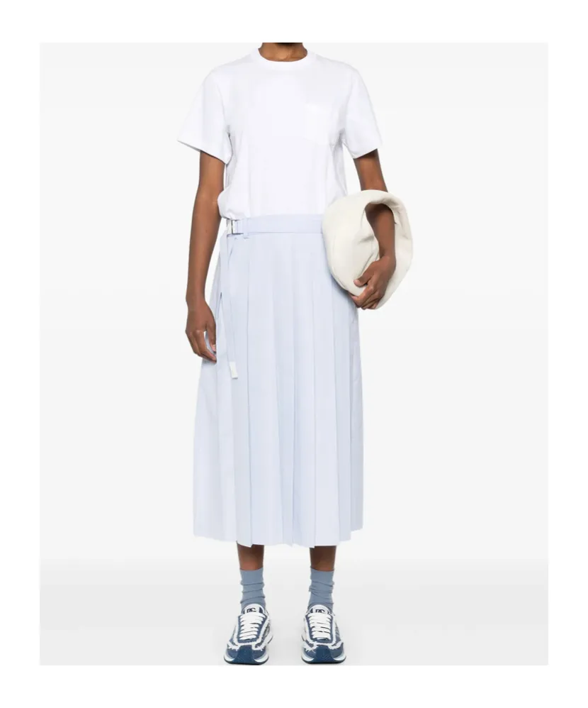 Poplin Jersey Midi Dress
