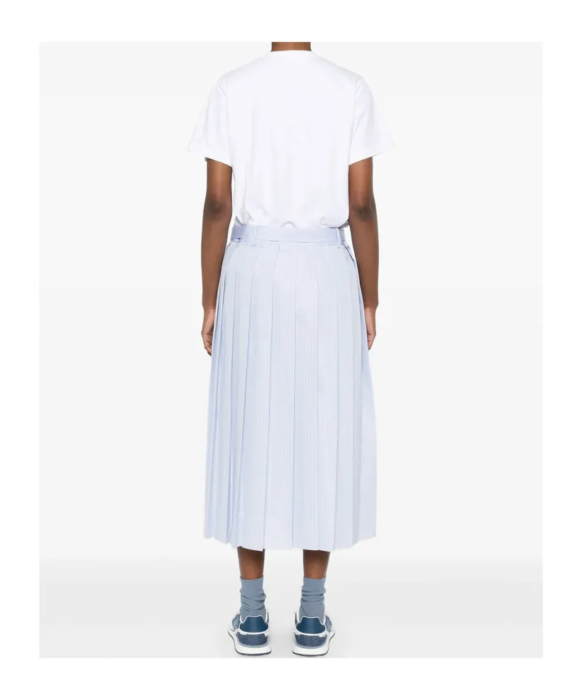 Poplin Jersey Midi Dress