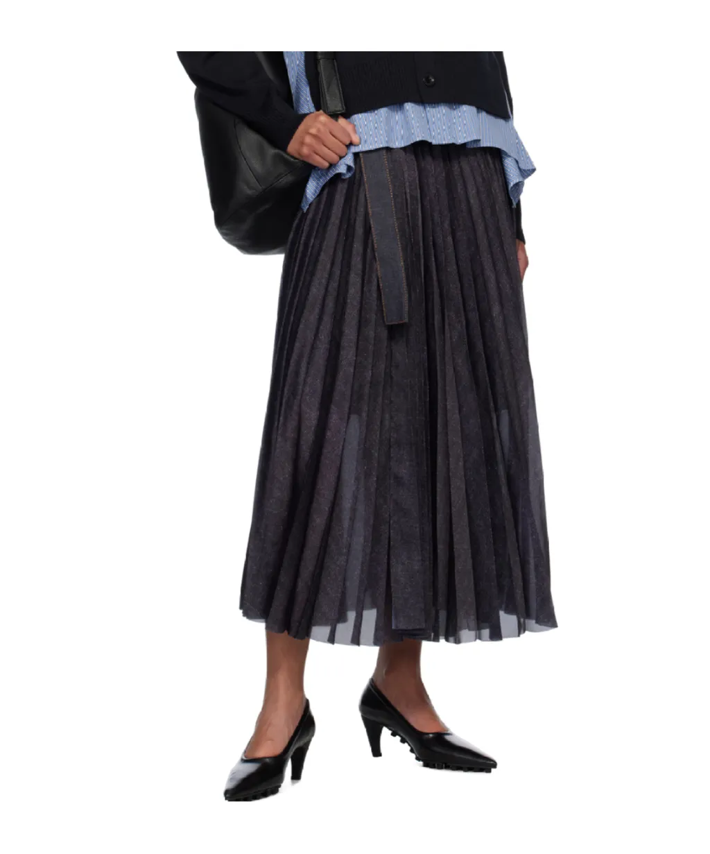 Denim Mix Skirt