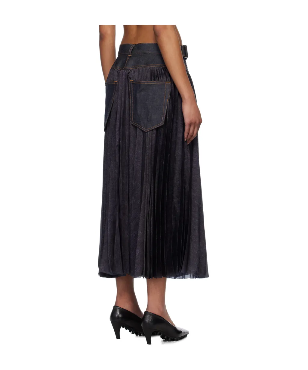 Denim Mix Skirt