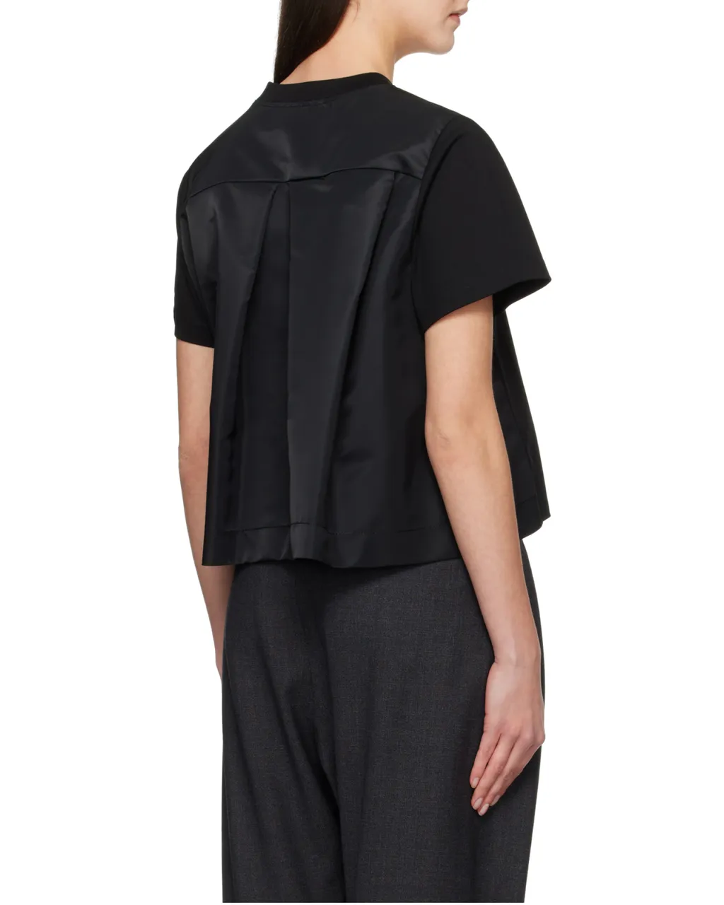 Short Sleeved Panelled Crewneck T-Shirt