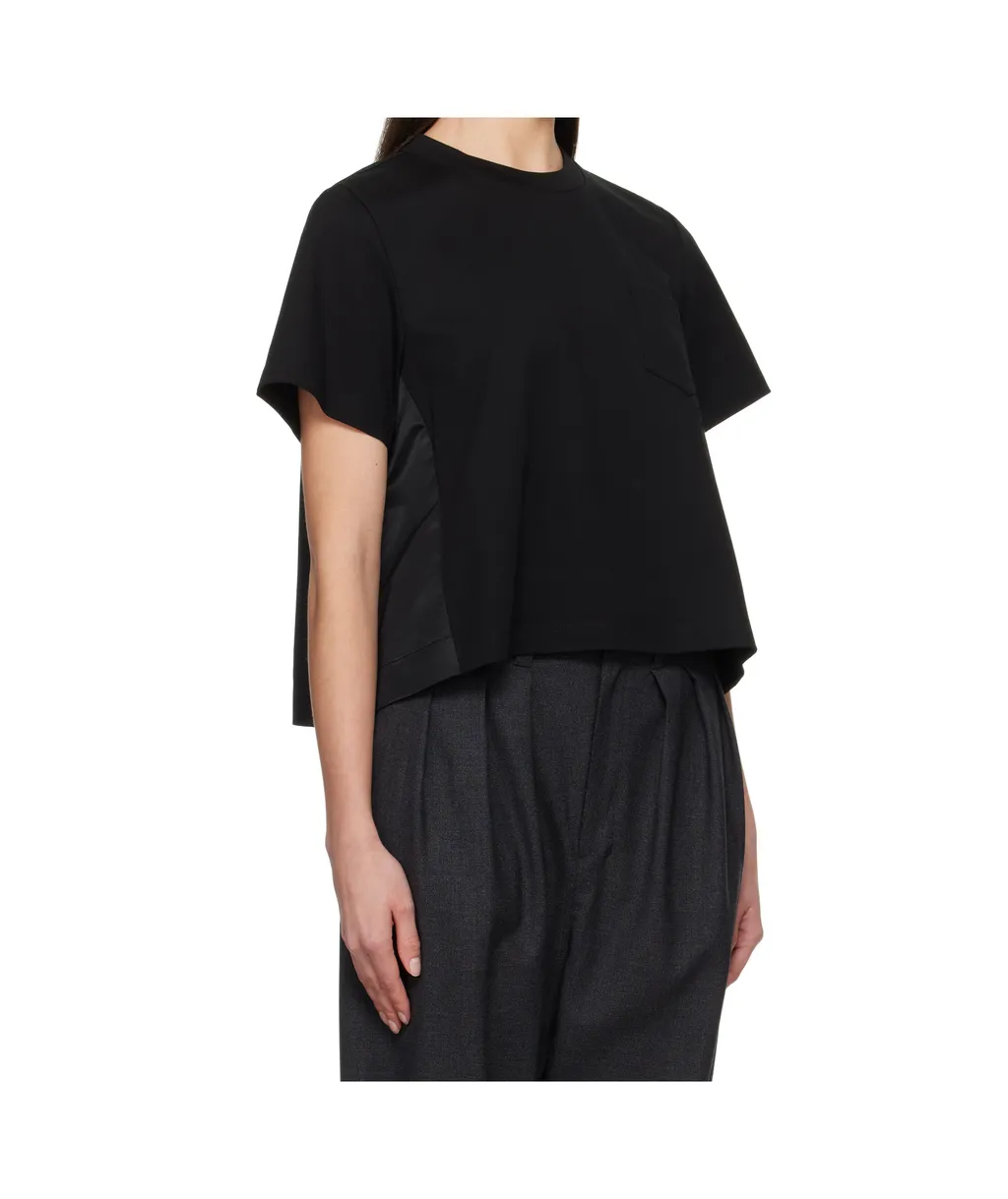 Short Sleeved Panelled Crewneck T-Shirt