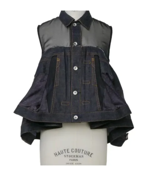 Semi-Sheer Panelled Vest