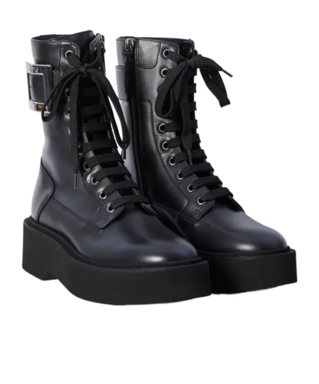 Viv' Rangers Buckled Lace-Up Boots
