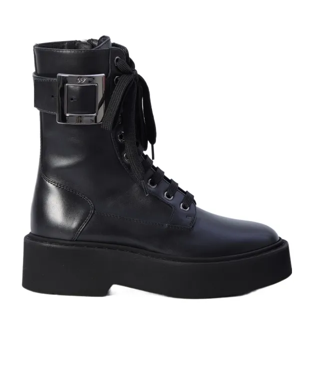 Viv' Rangers Buckled Lace-Up Boots