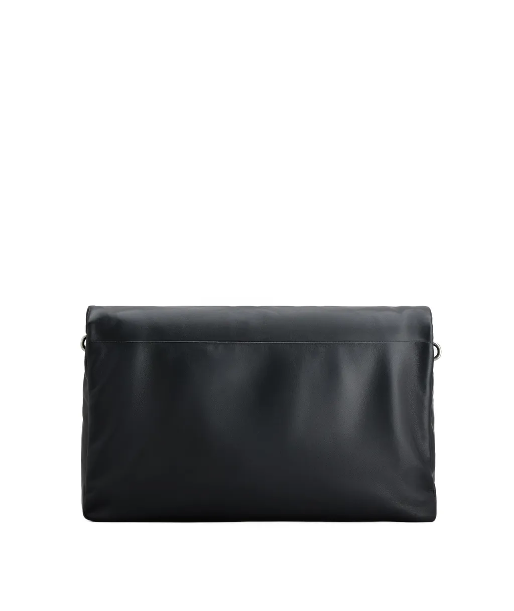 Viv Choc Chain-Linked Large Shoulder Bag