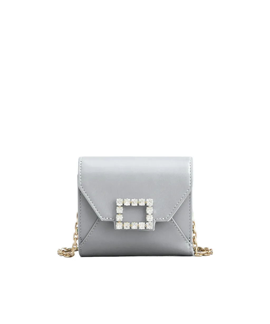 Gem-Embellished Chain Wallet