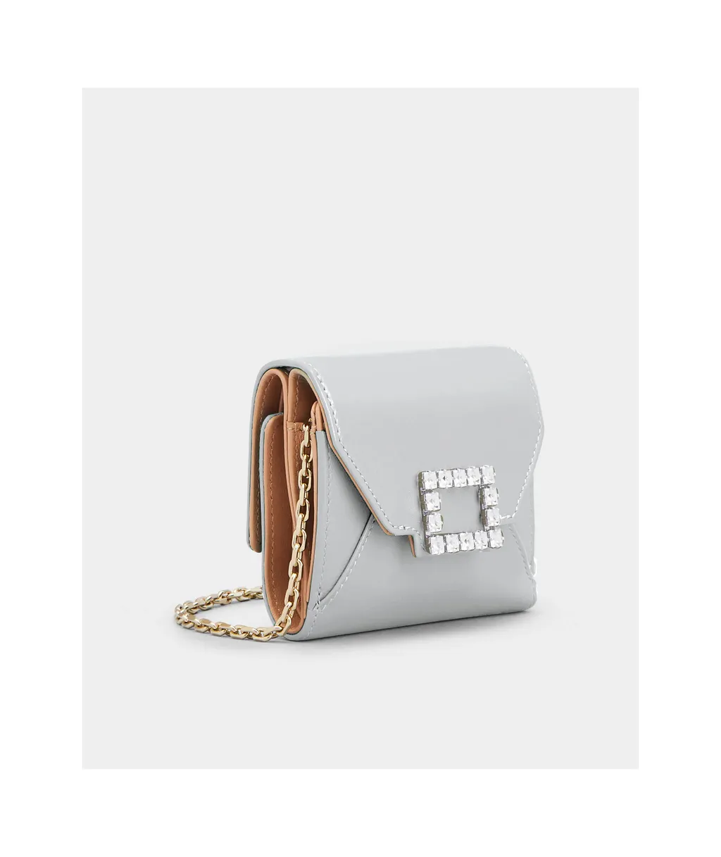 Gem-Embellished Chain Wallet