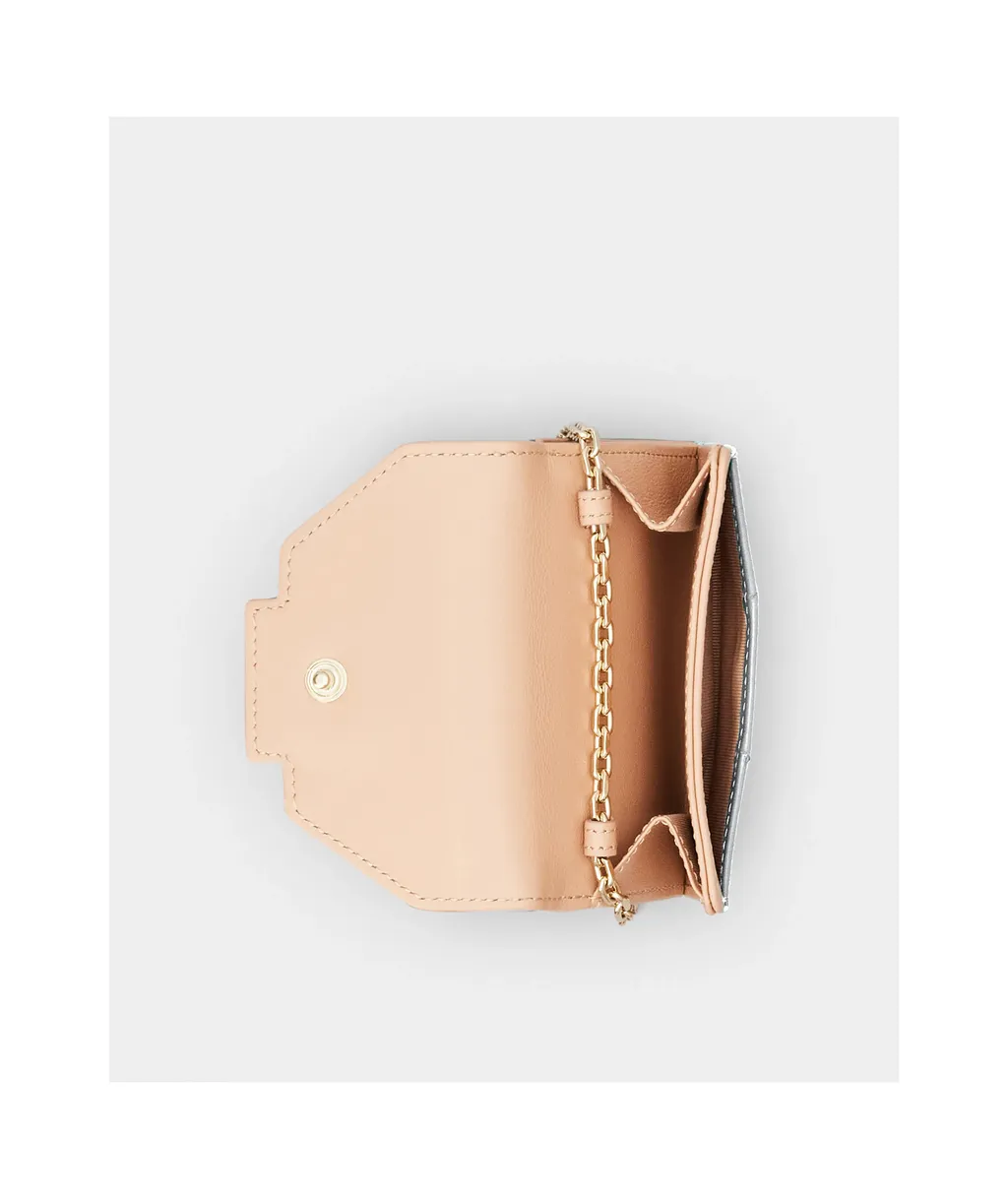 Gem-Embellished Chain Wallet