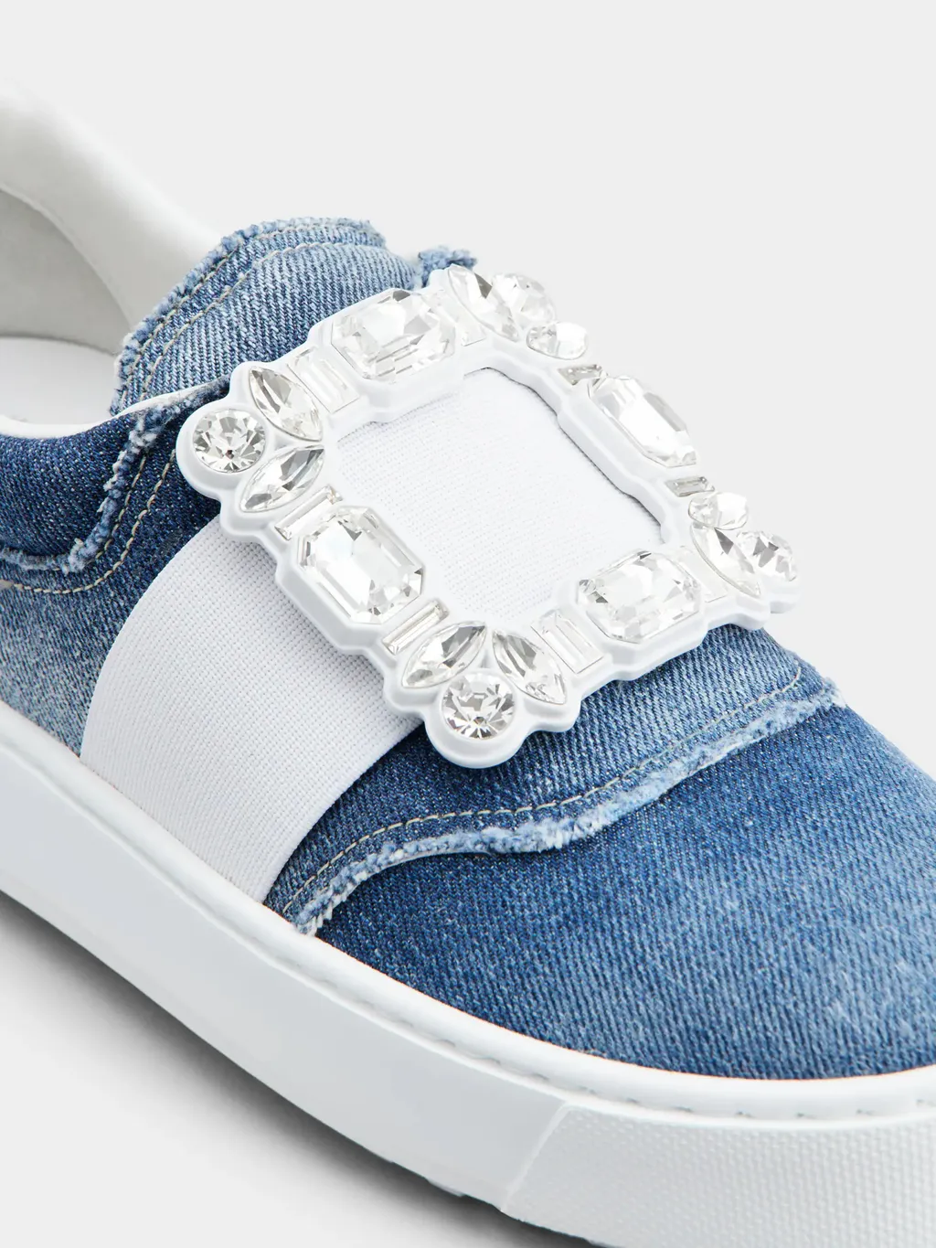 Very Vivier Strass Buckle Sneakers