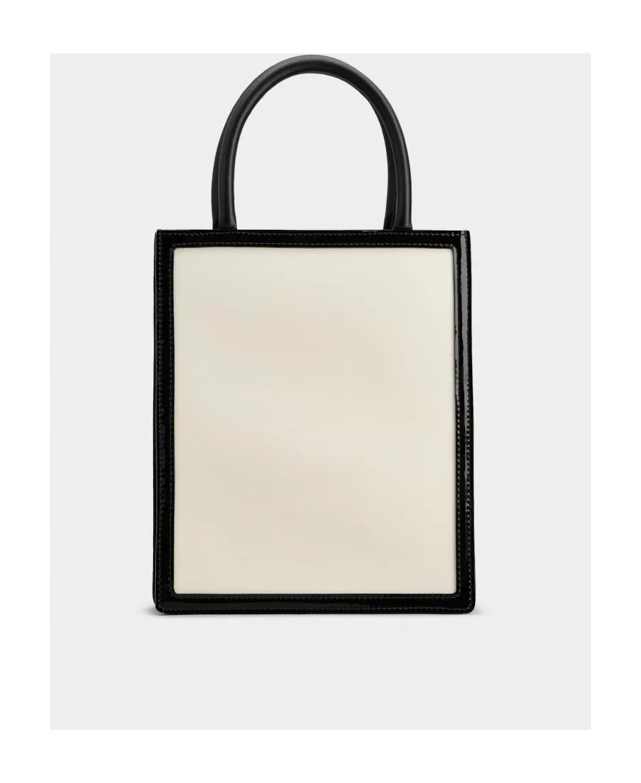Belle Vivier Voyage Lacquered Buckle Mini Tote Bag