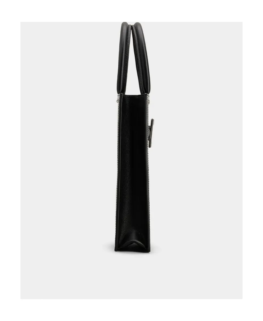 Belle Vivier Voyage Lacquered Buckle Mini Tote Bag