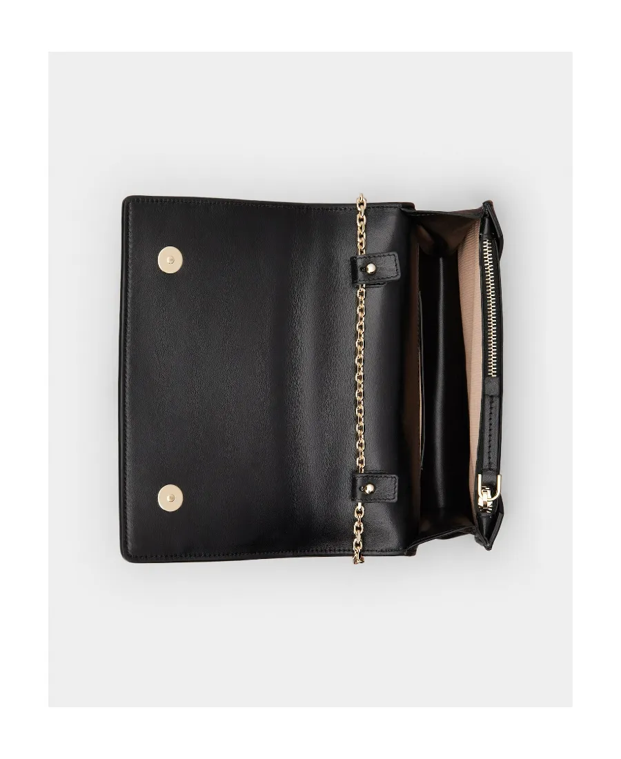 Belle Vivier Voyage Lacquered Buckle Clutch Bag