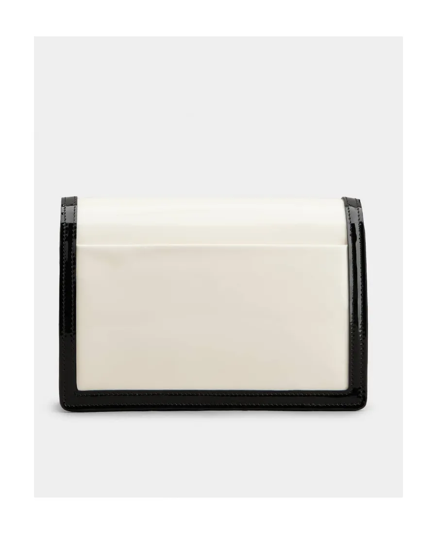 Belle Vivier Voyage Lacquered Buckle Clutch Bag