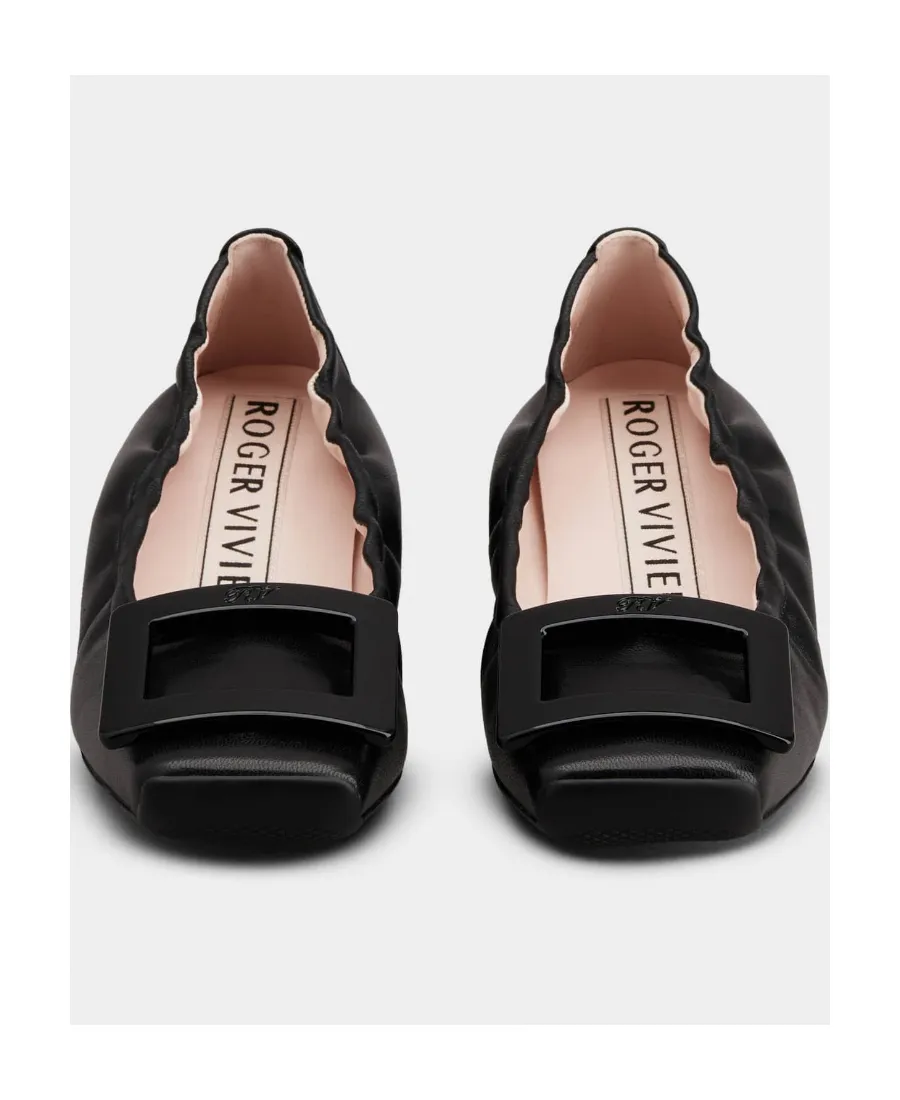 Viv' Pockette Lacquered Buckle Ballerinas