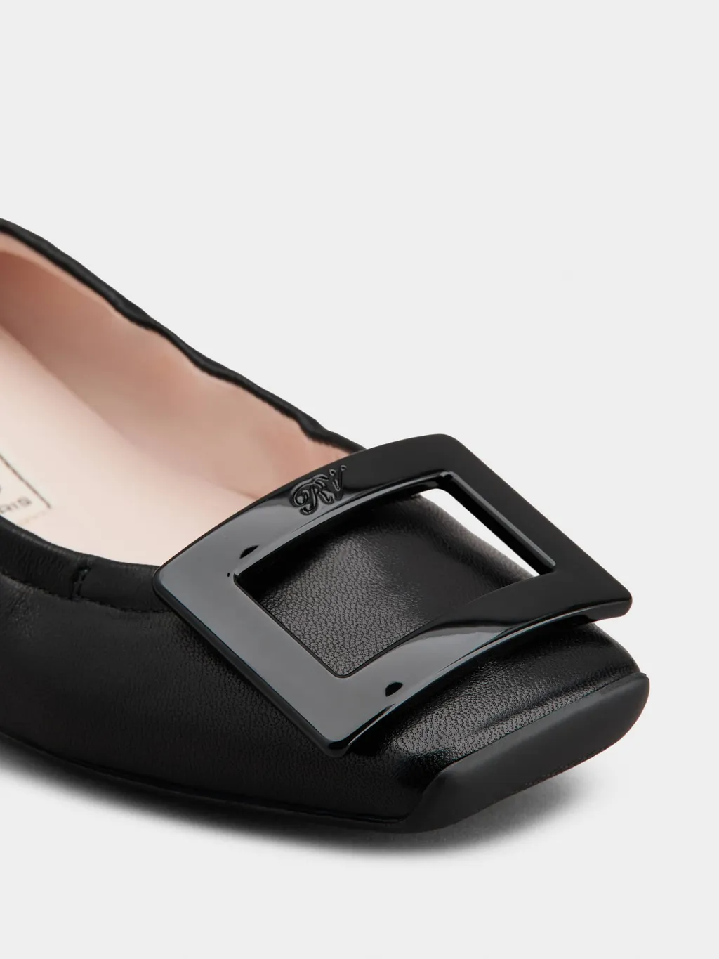 Viv' Pockette Lacquered Buckle Ballerinas
