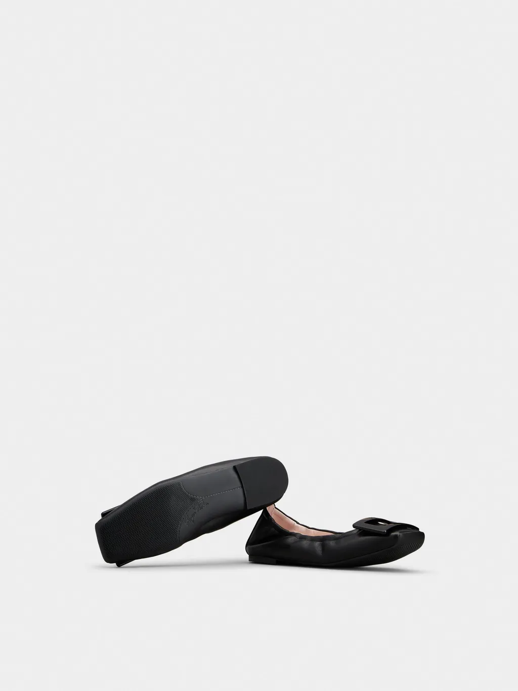 Viv' Pockette Lacquered Buckle Ballerinas