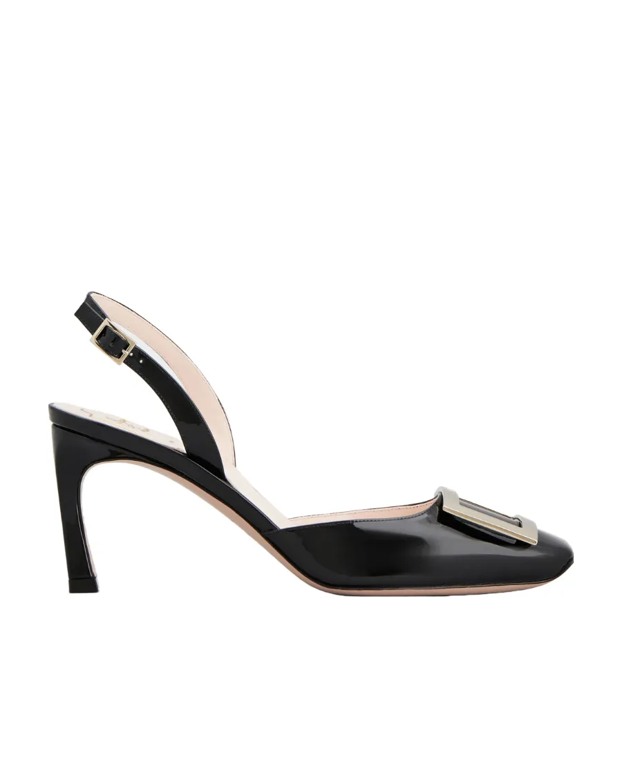 Trompette Buckle Slingback Pumps