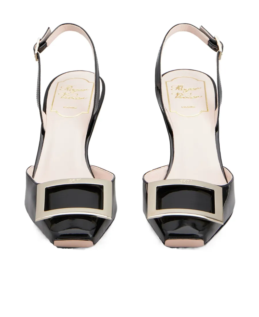 Trompette Buckle Slingback Pumps