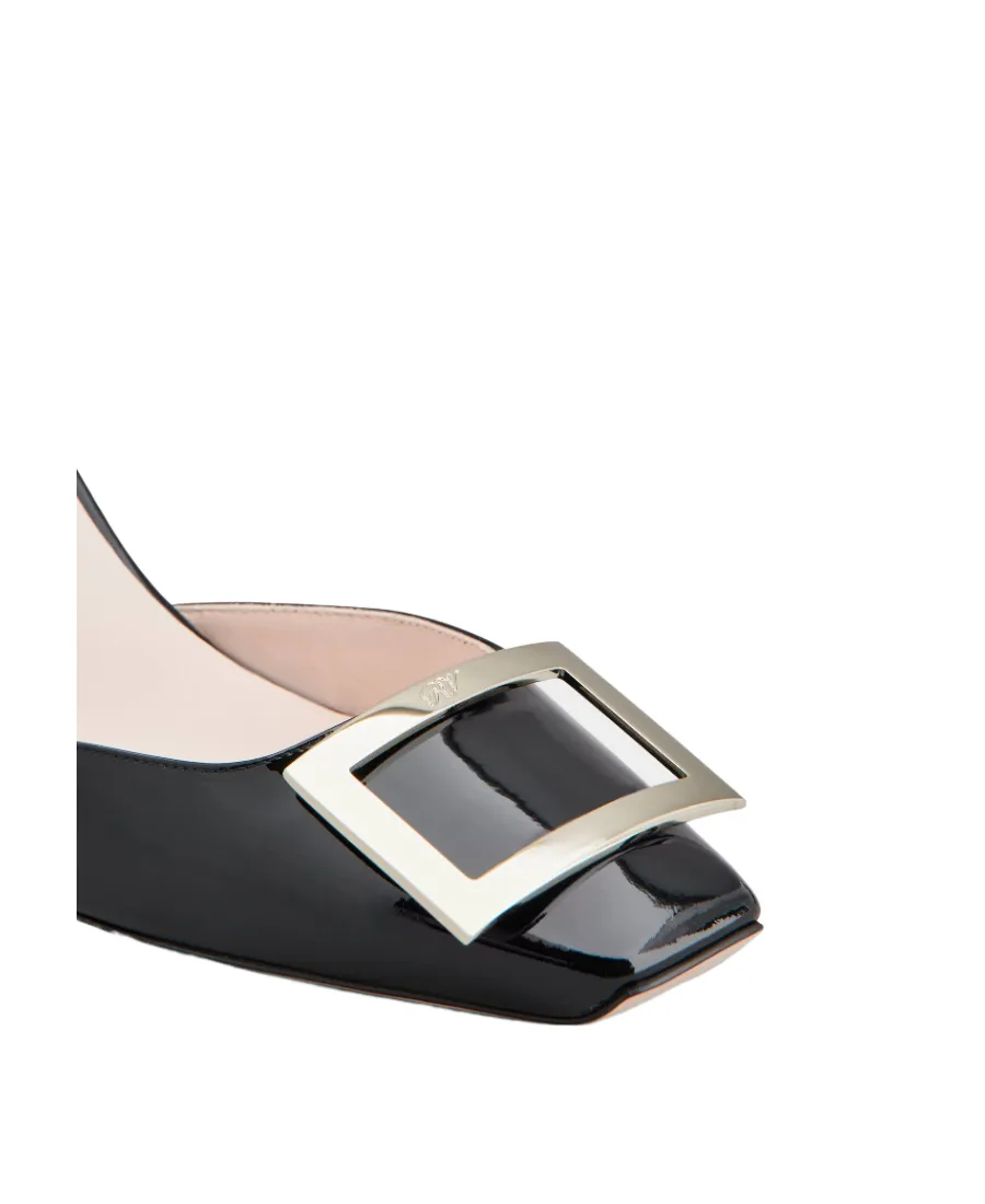 Trompette Buckle Slingback Pumps