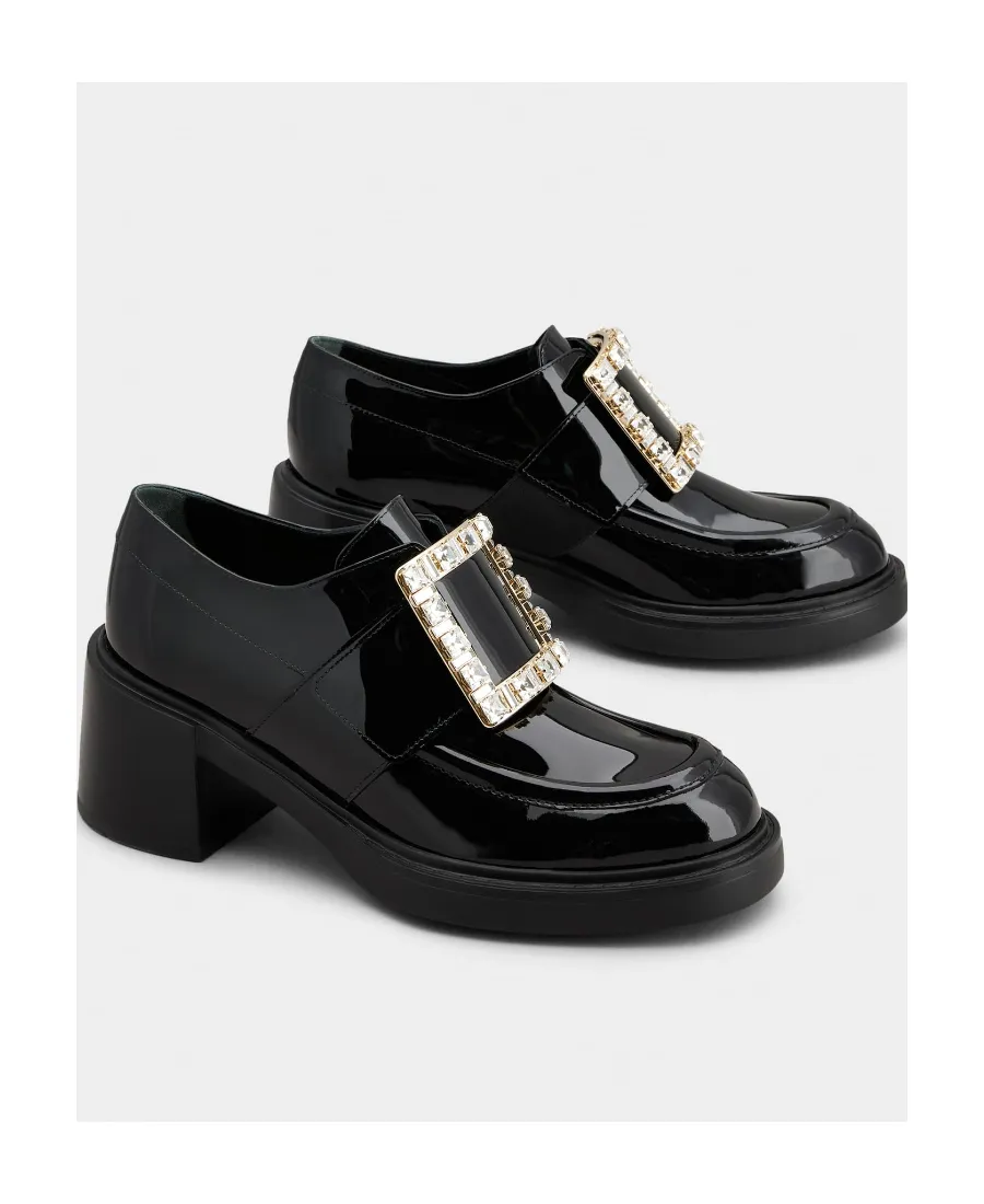 Viv' Rangers Rhinestone Buckle Loafers