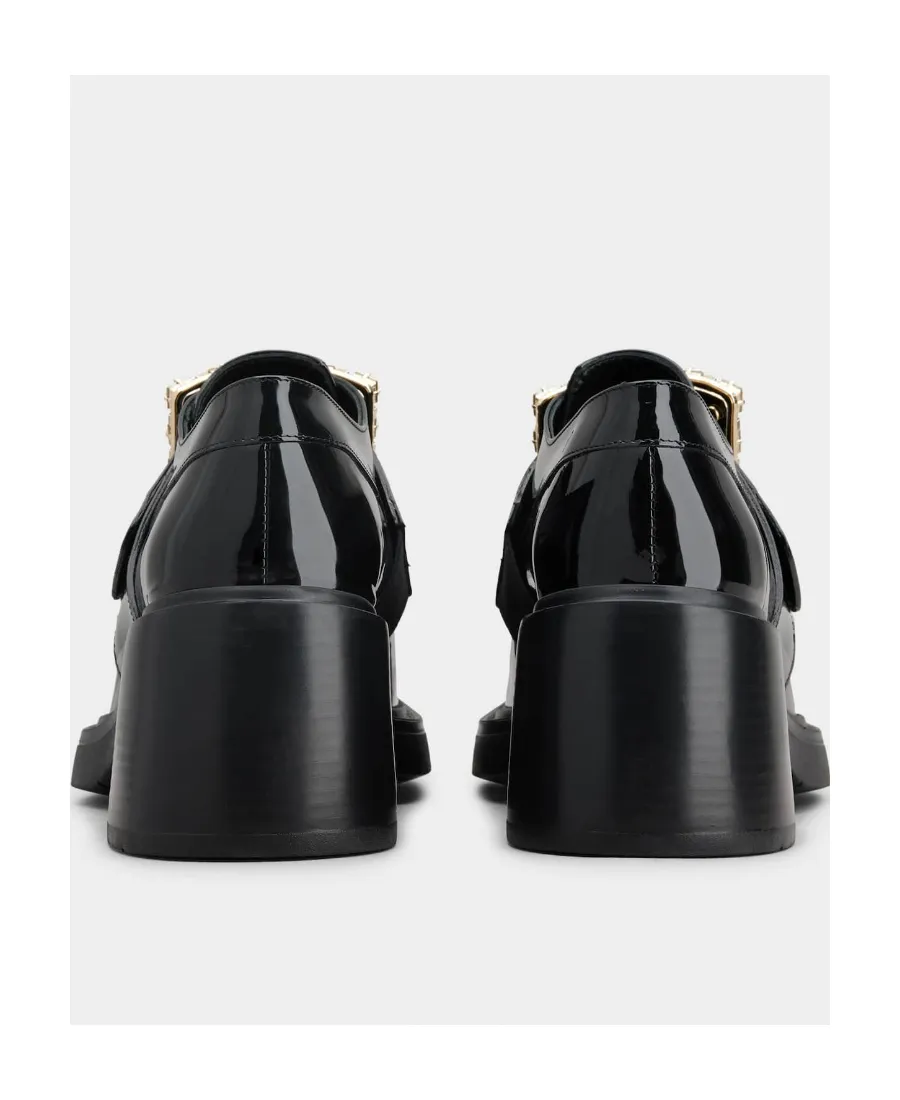 Viv' Rangers Rhinestone Buckle Loafers