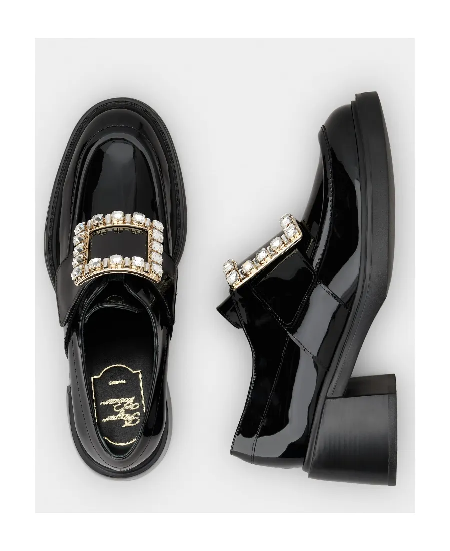 Viv' Rangers Rhinestone Buckle Loafers