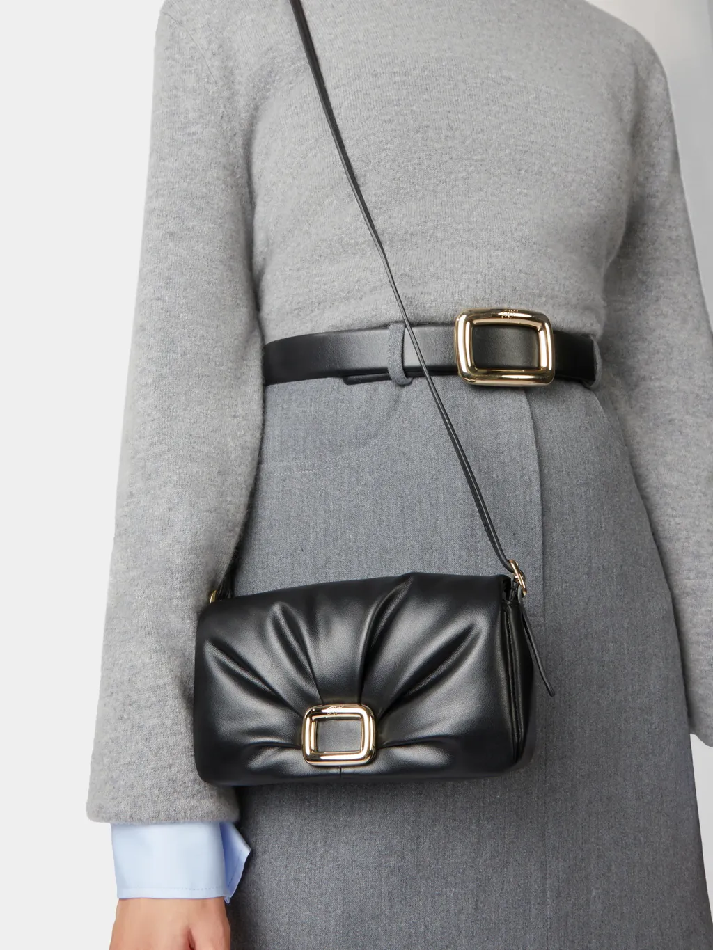 Ruched Detailed Mini Crossbody Bag