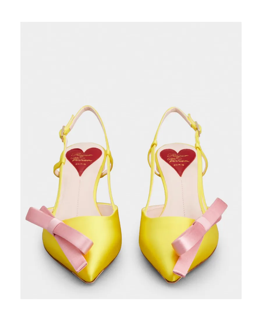 Virgule Bow Slingback Pumps