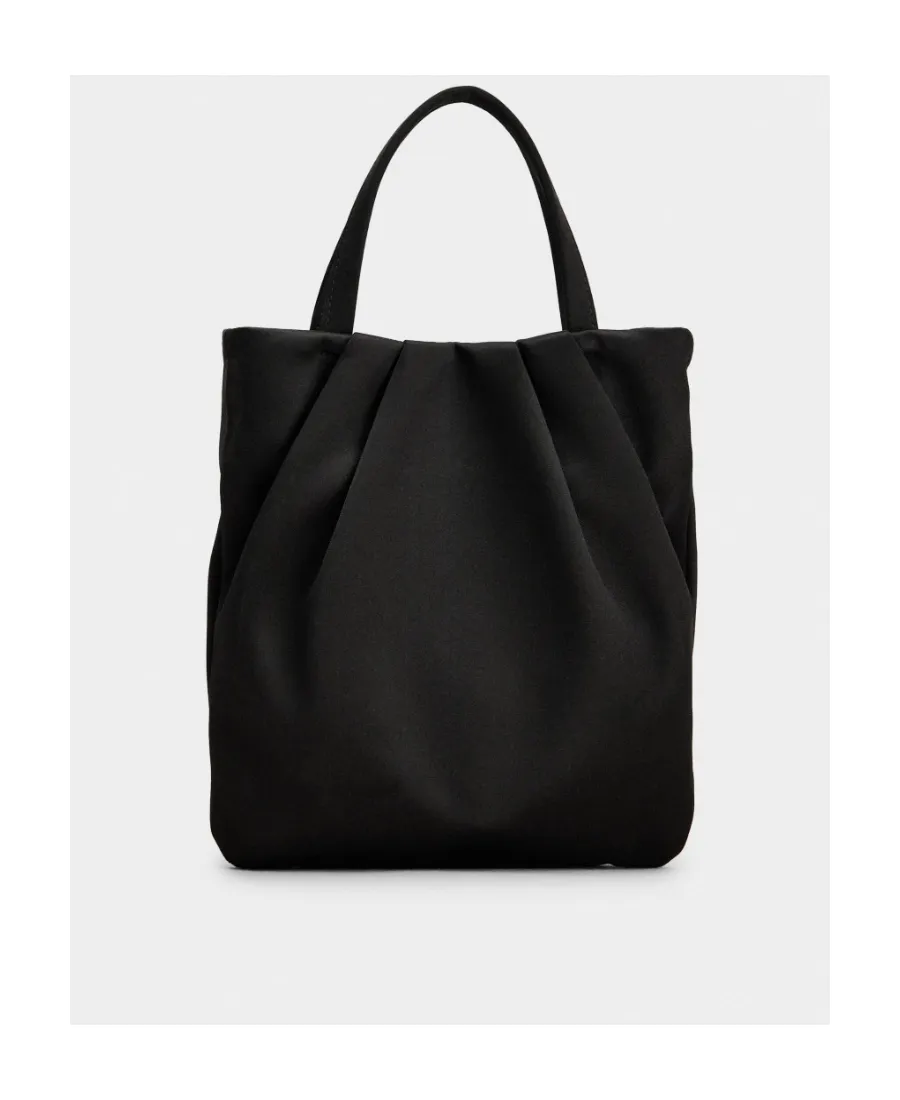 Drape Pocket Bouquet Buckle Embellished Micro Tote Bag