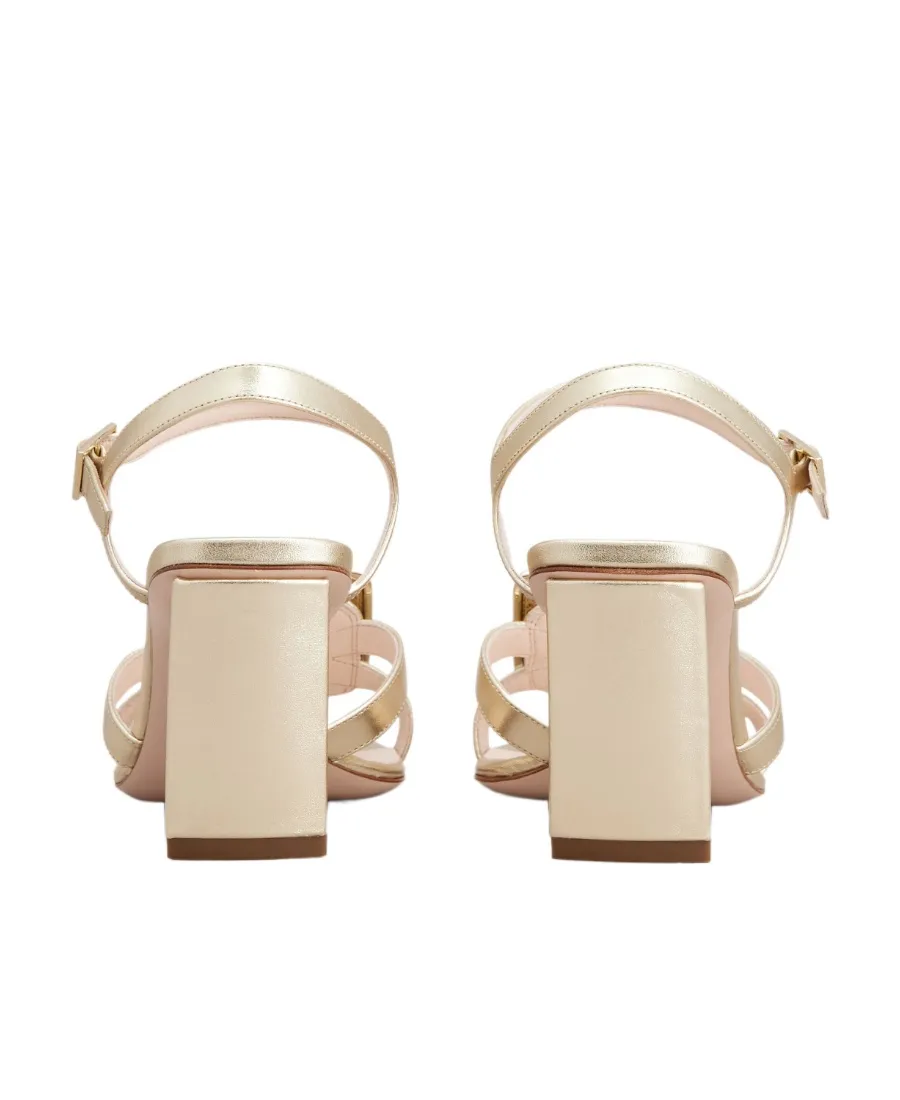 Belle Vivier Metal Buckle Sandals