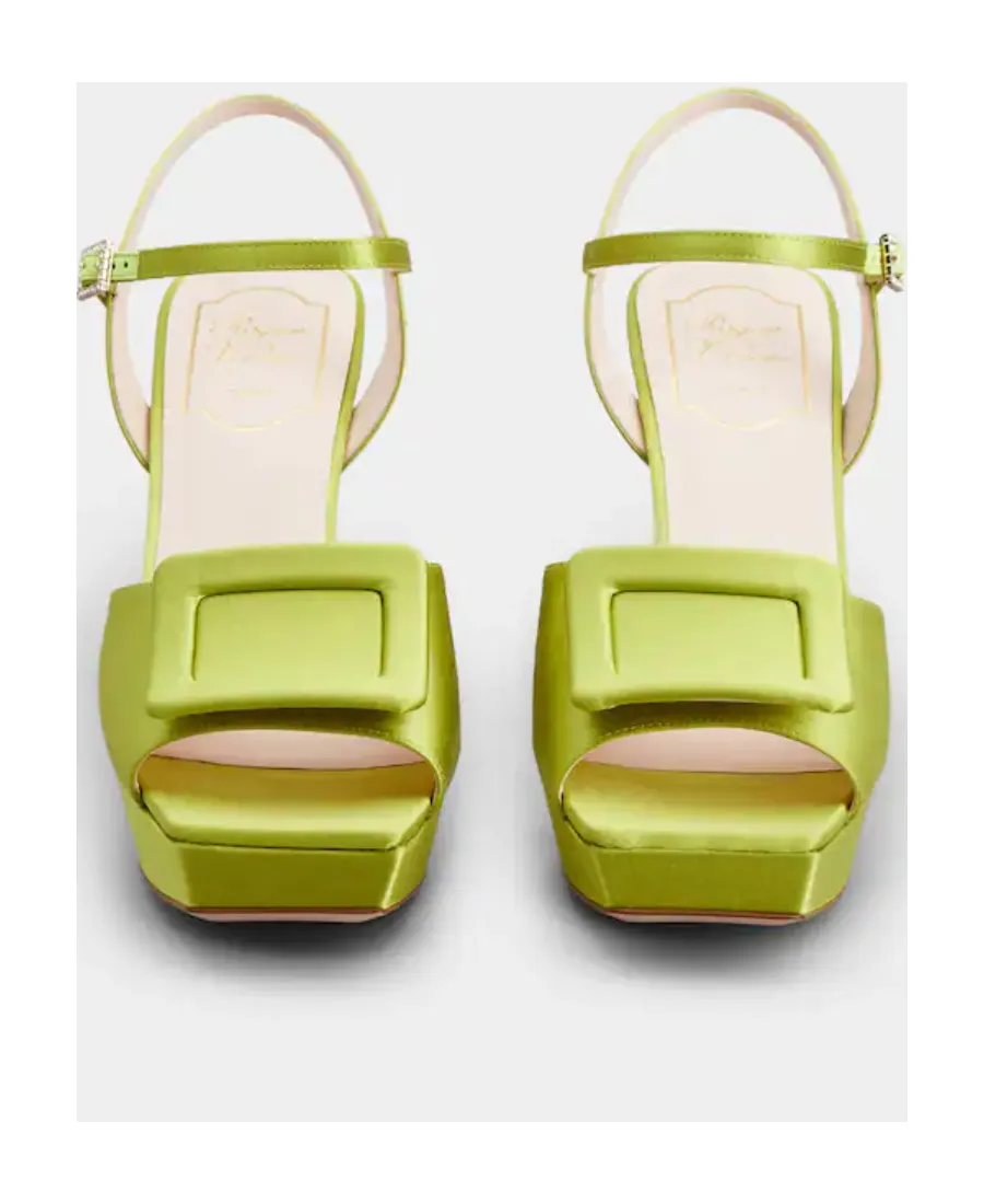 Covered Buckle Platform Sandals