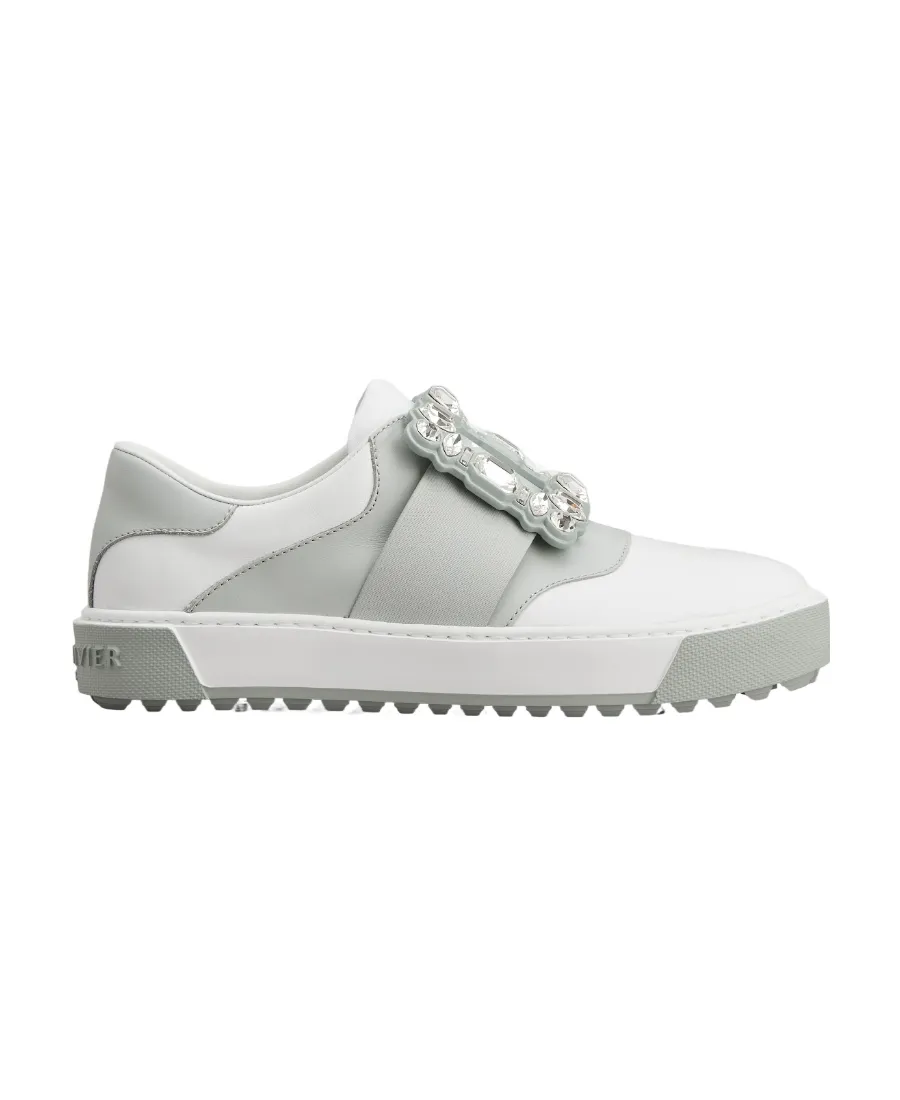 Very Vivier Strass Buckle Sneakers
