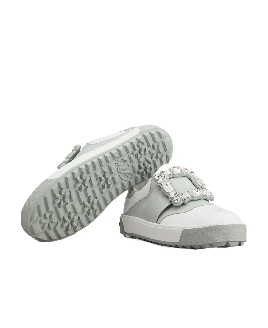 Very Vivier Strass Buckle Sneakers
