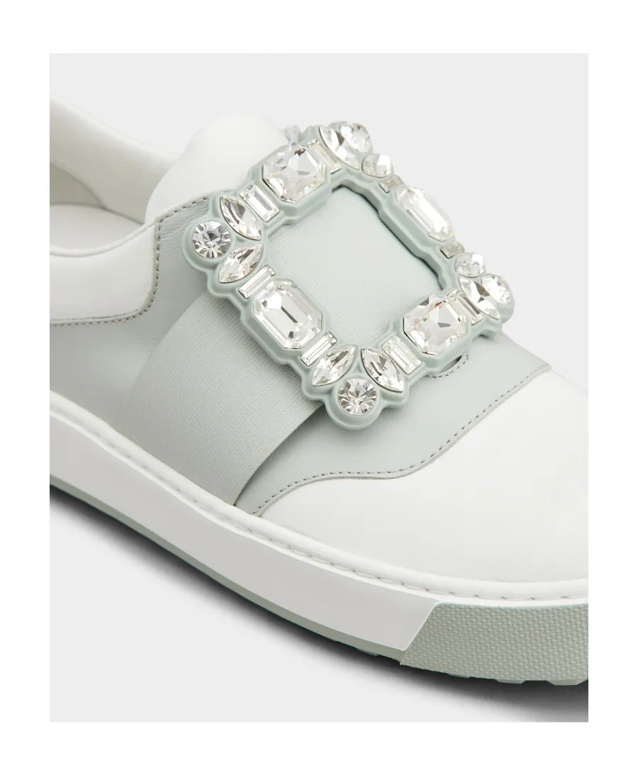 Very Vivier Strass Buckle Sneakers