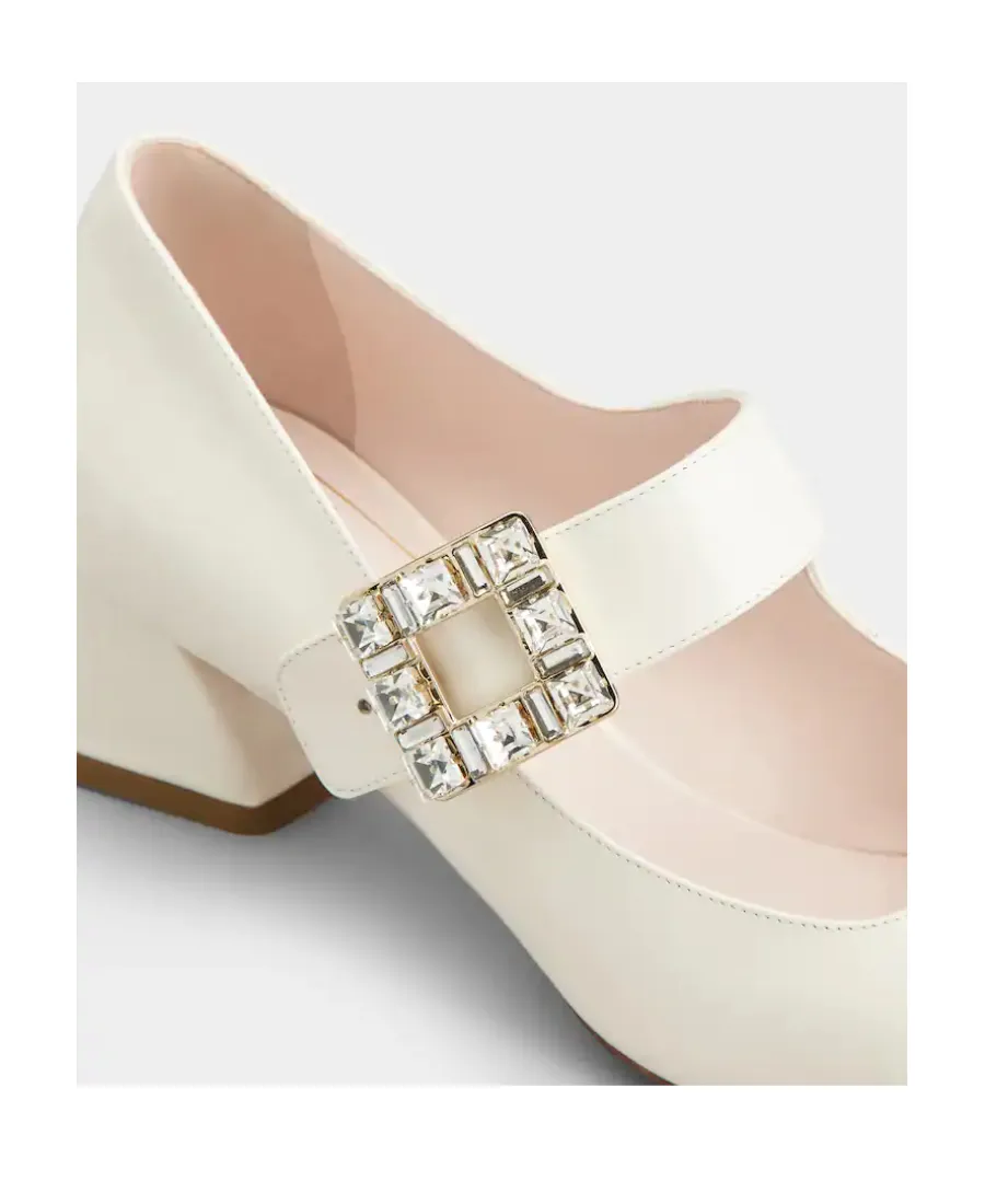 TrÈS Vivier Rhinestone Buckle Babies Pumps