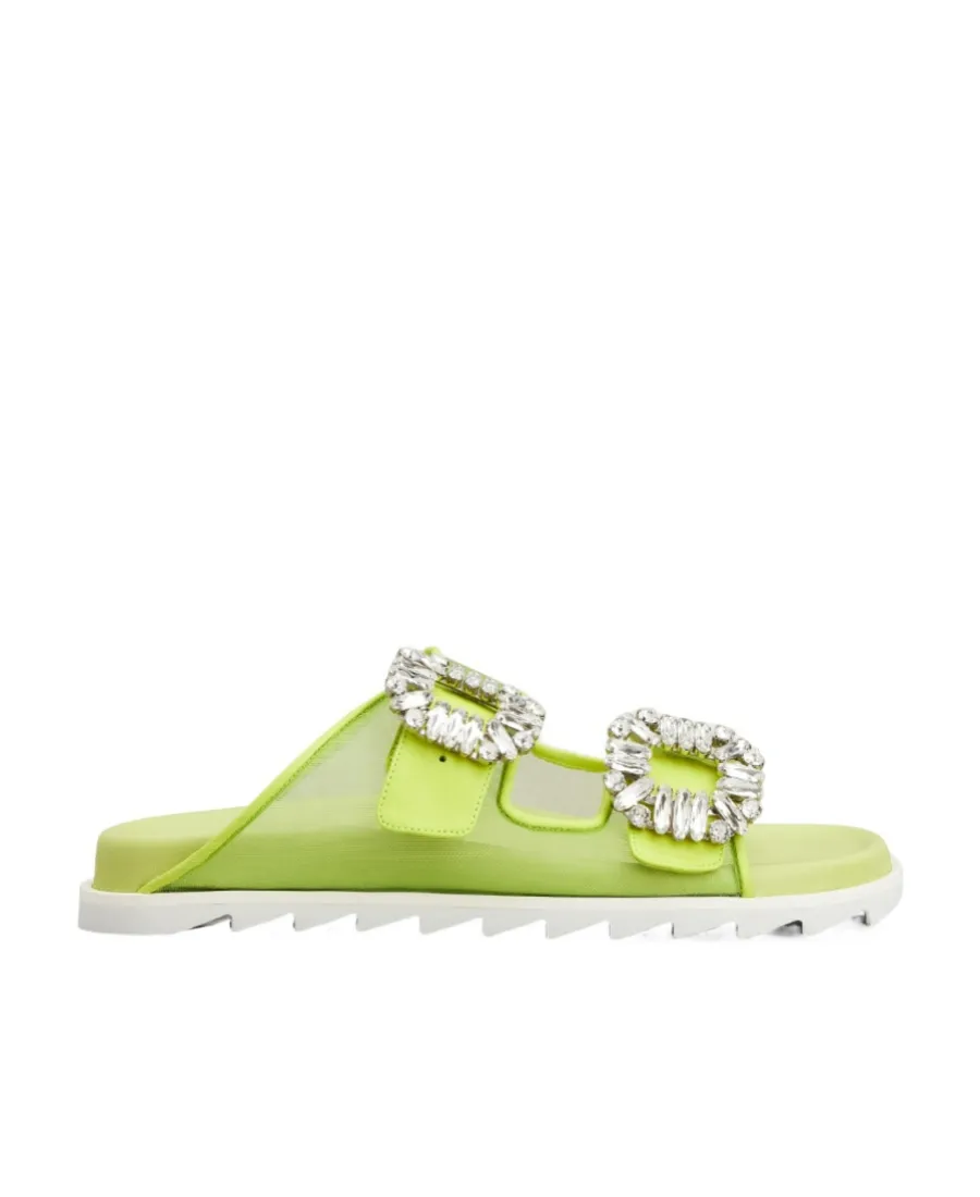 Slidy Viv' Strass Buckle Mules