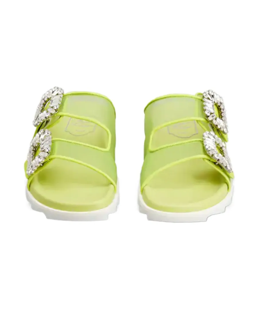 Slidy Viv' Strass Buckle Mules