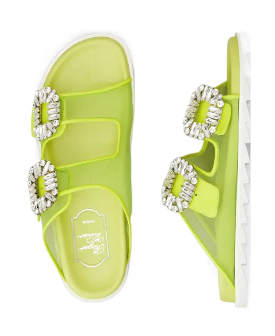 Slidy Viv' Strass Buckle Mules