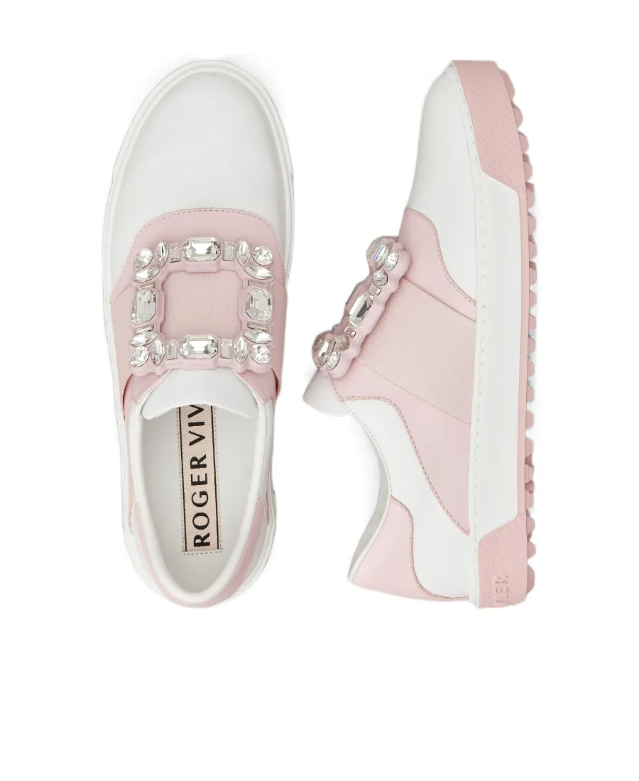 Viv' Golf Rhinestone Buckle Sneakers