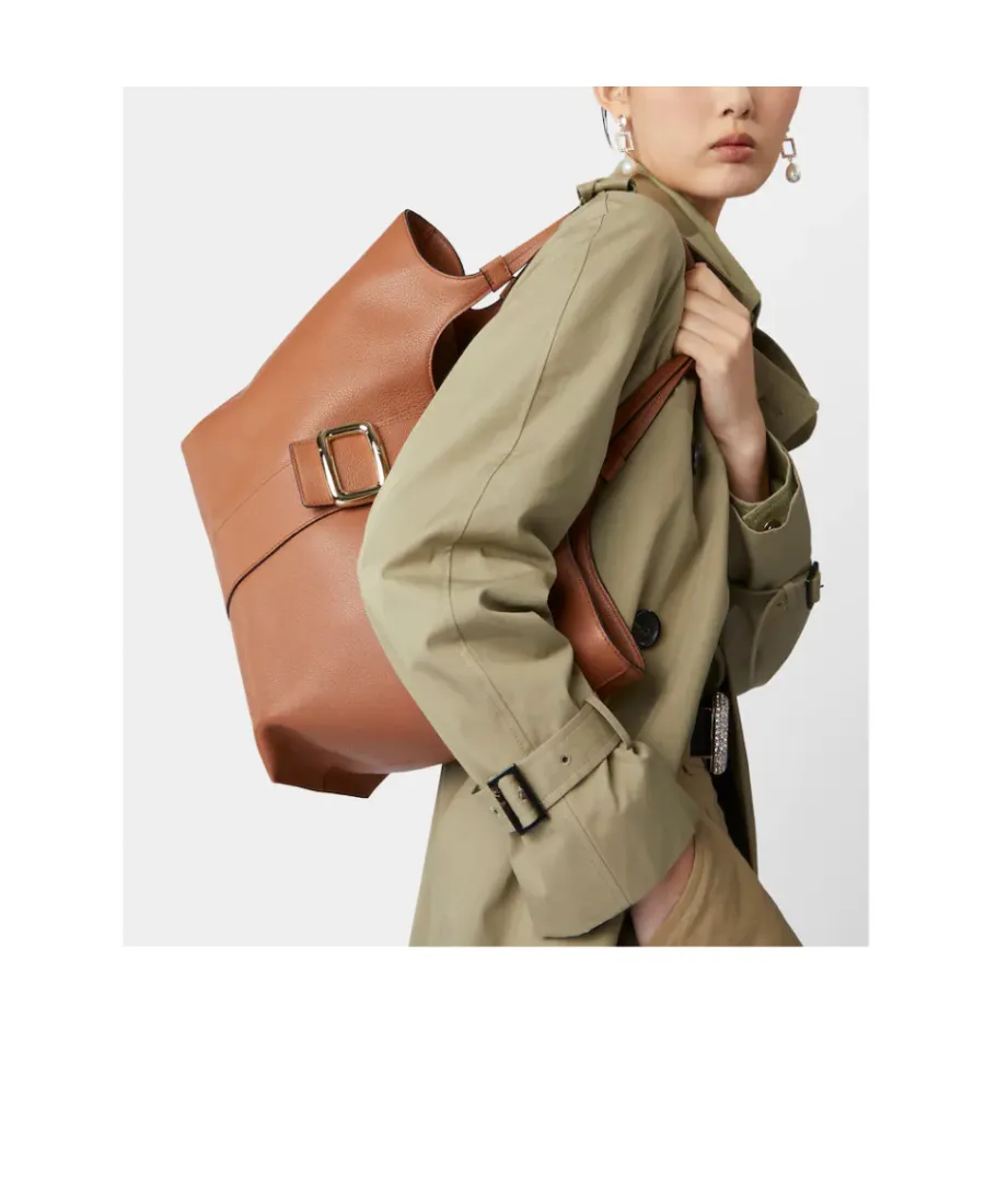 Buckle Detailed Tote Bag
