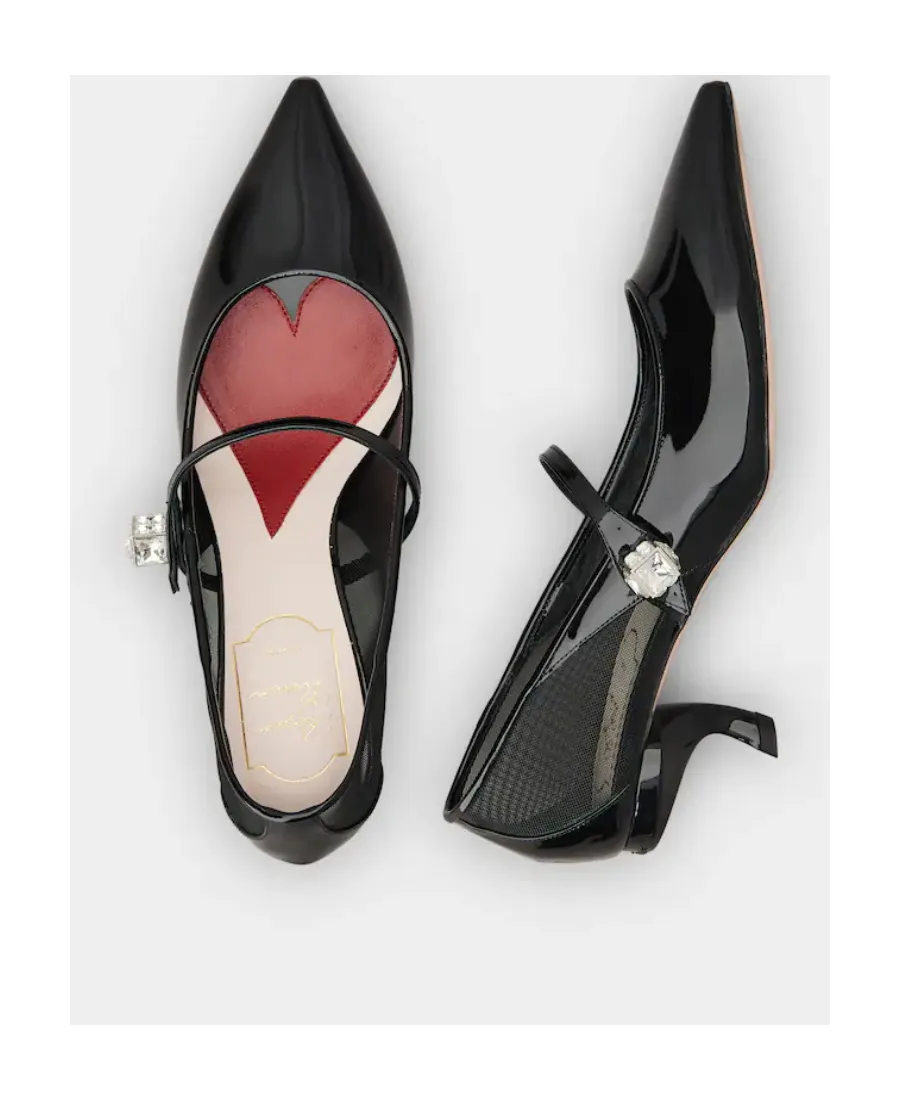 Virgule Babies Pumps In Patent Leather