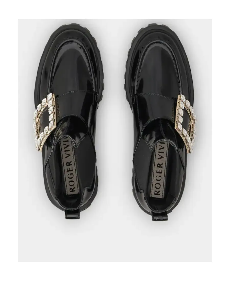 Viv' Go-Thick Strass Buckle Chelsea Ankle Boots