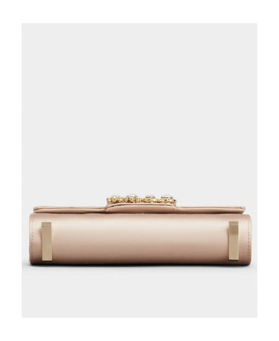 Embellished Foldover Top Tote Bag